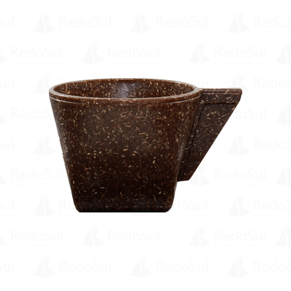 Xícara Personalizada eco fibra de coco ou madeira Xícara Personalizada eco fibra de coco ou madeira